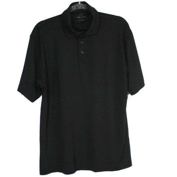 Edwards Men's L Button Up Shirt  Black - Picture 1 of 6